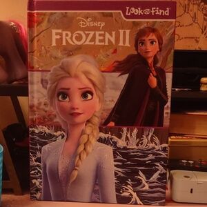 Disney Frozen II Look and Find Book - Purple and White